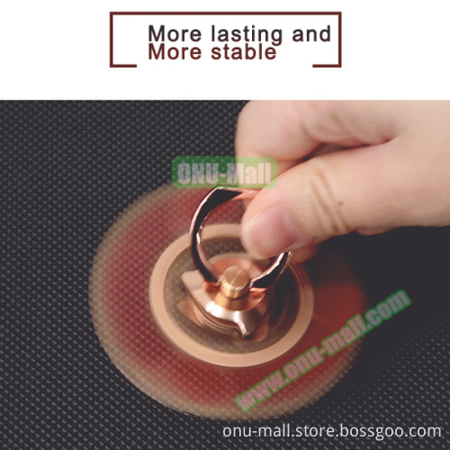 New Arrival Aluminum Alloy Rotating Finger Spinner with Ring Holder